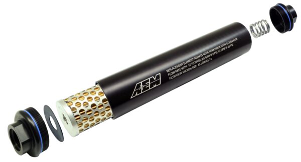 AEM High Volume 10AN Fuel Filter – 25-201BK - Image 2